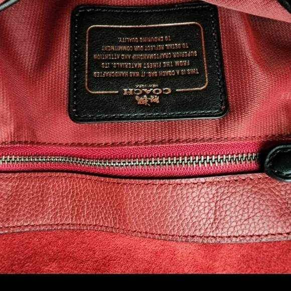 Coach Dakota Leather Fringe Crossbody with Chain Trim - Picture 2 of 2